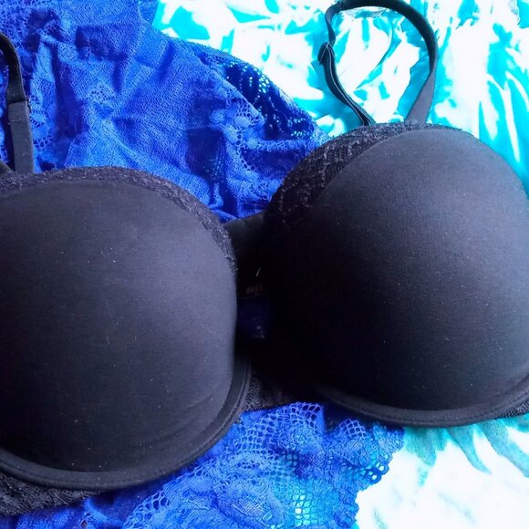 Victoria's Secret Body by Victoria Sexy Black Bra w/Lace Detail Size 36D - Picture 7 of 11